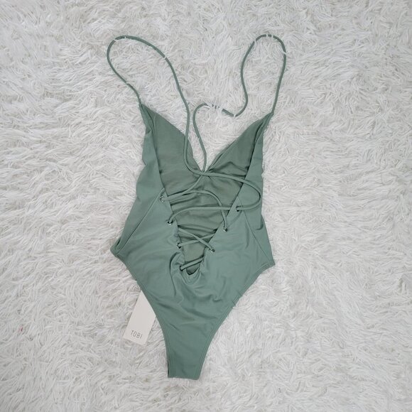 NWT TOBI Sage One Piece Swimsuit - Size XS - Picture 2 of 11